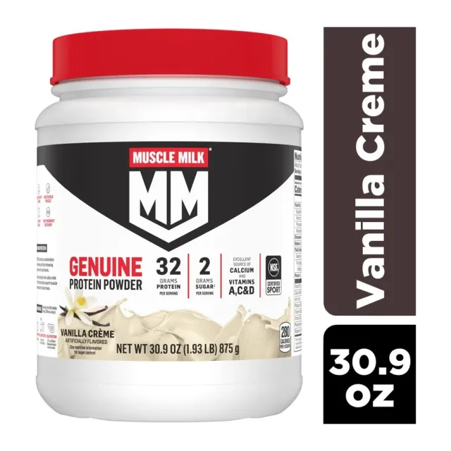 Muscle Milk Genuine Protein Powder, front of pack