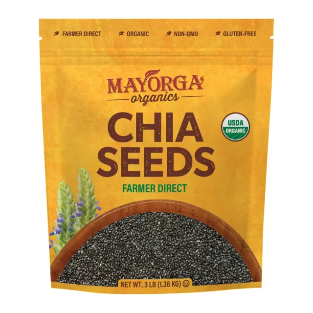 Mayorga Chia Seeds, front of pack