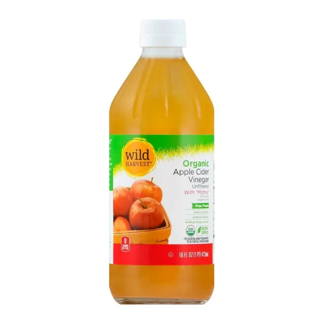 Wild Harvest Organic apple cider vinegar, front of pack