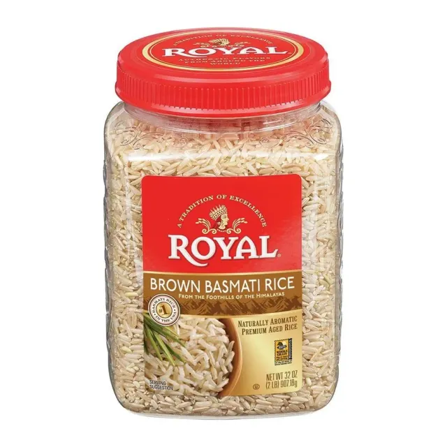 Royal Brown basmati rice, front of pack