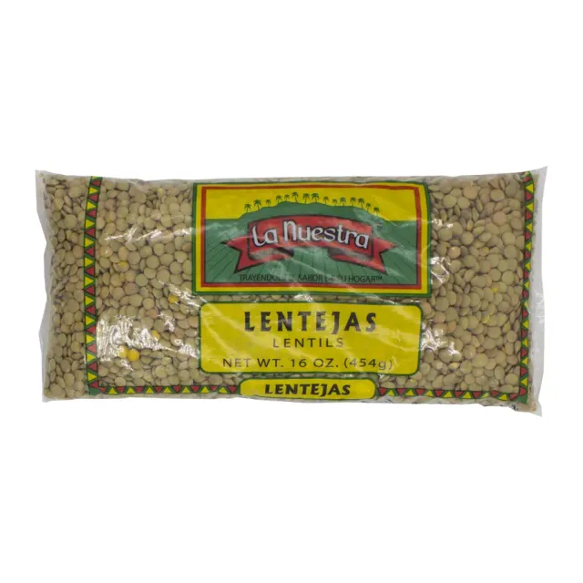 La Nuestra Lentils, front of pack