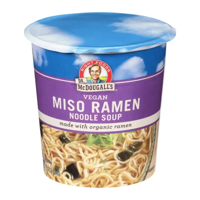 Dr. McDougall's Miso Ramen Noodle Soup, front of pack