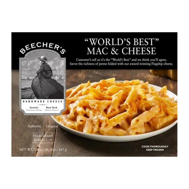Beecher's Mac & cheese world's best, front of pack