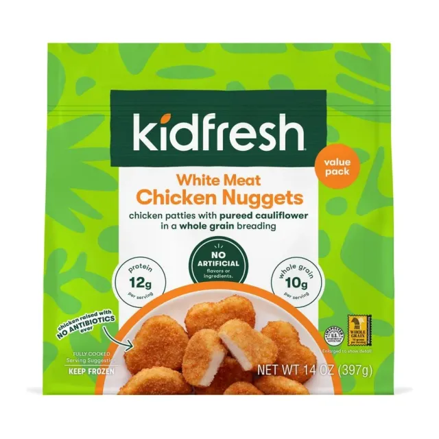 Kidfresh Chicken Nuggets, front of pack