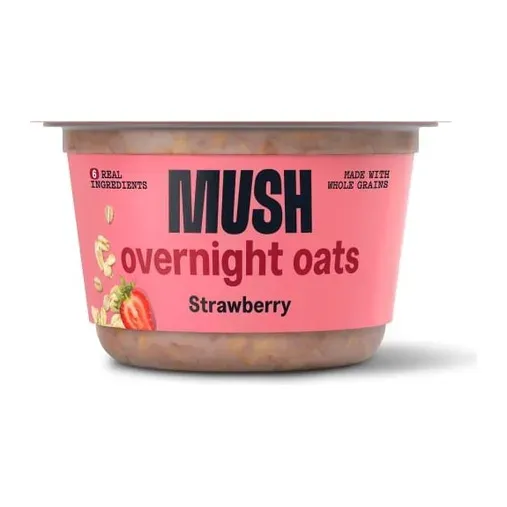 Mush Strawberry Oats, front of pack