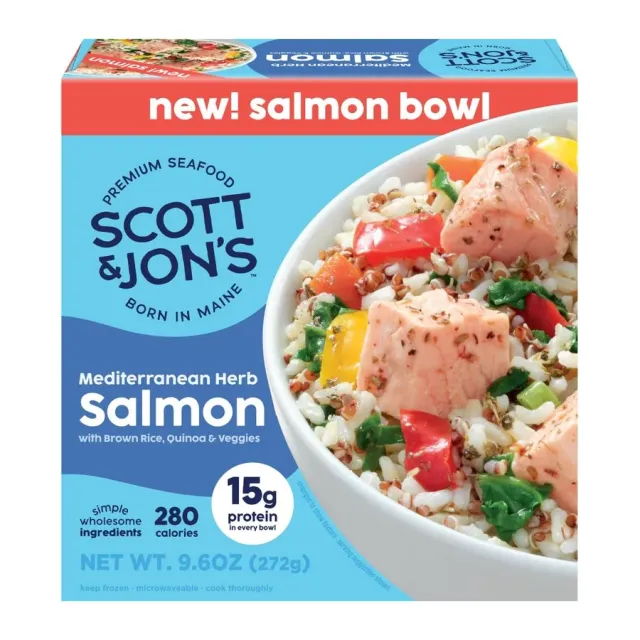 Scott & Jon's Mediterranean Herb Salmon Bowl, front of pack