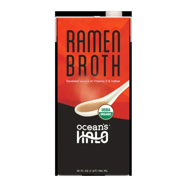 Ocean's Halo Ramen broth, front of pack