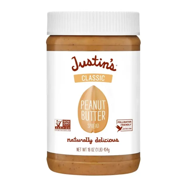 Justin's Classic Peanut Butter, front of pack
