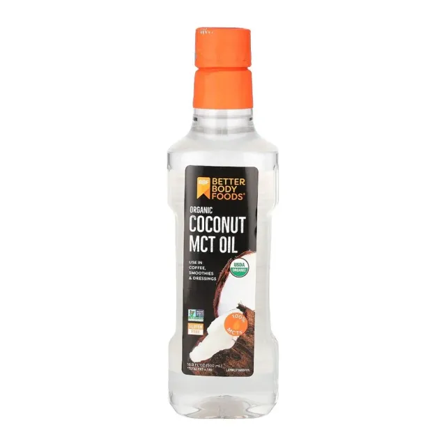 Betterbody Foods Organic Coconut MCT Oil, front of pack