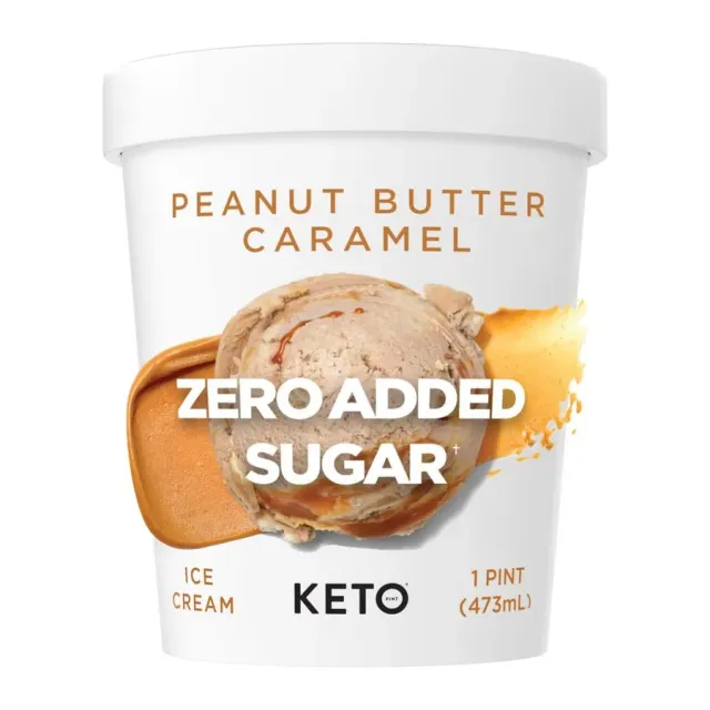 Keto Pint Peanut Butter Cup Ice Cream, front of pack