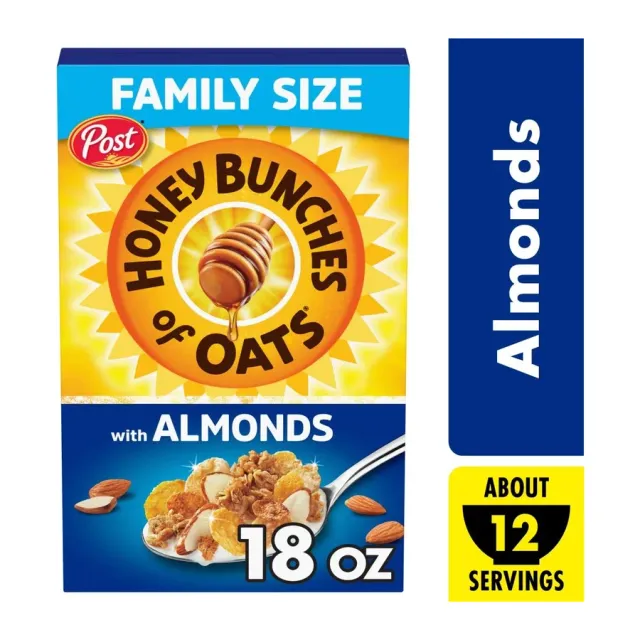 Honey Bunches of Oats With Almonds, front of pack